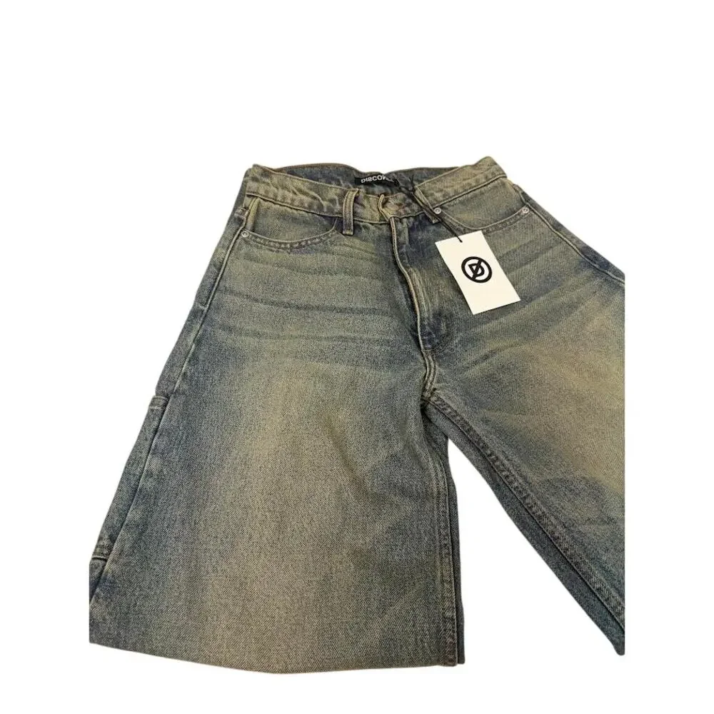 NWT! Discont'd Adult Desert Baggy Wide Leg Denim 26W x‎ 32L